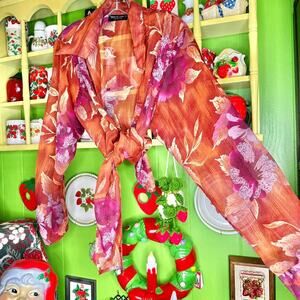 Vintage y2k Prianka’s Collection plus size boho grunge fairycore floral top